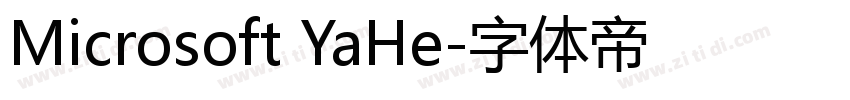 Microsoft YaHe字体转换